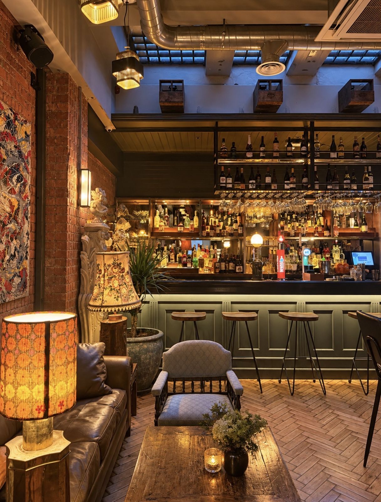 The bar and lounge at Temper Tantrums
